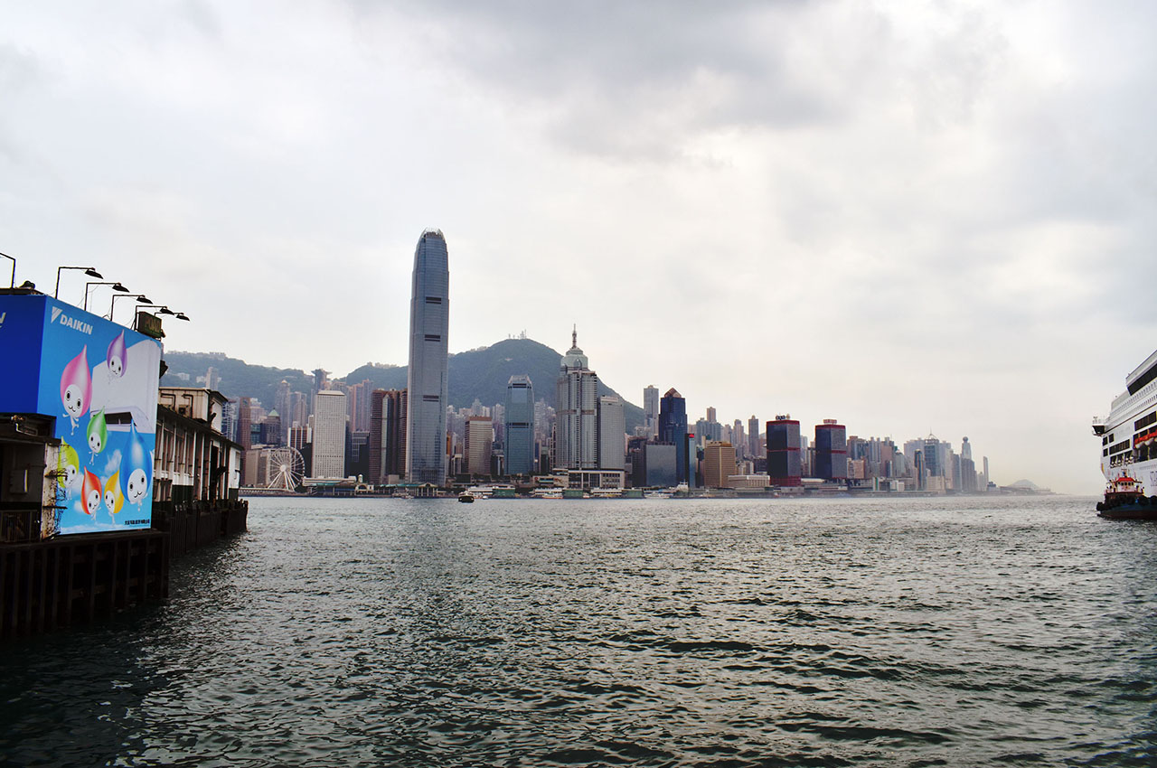 香港島を眺める